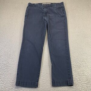 Banana Republic Pants Mens 36x30 [36x28] Lived in Chino Navy Blue Skinny Preppy